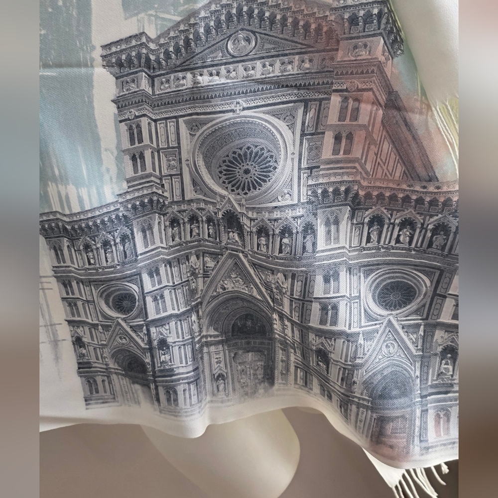 NWOT Florence,Italy Scarf/Wrap - Picture 7 of 9